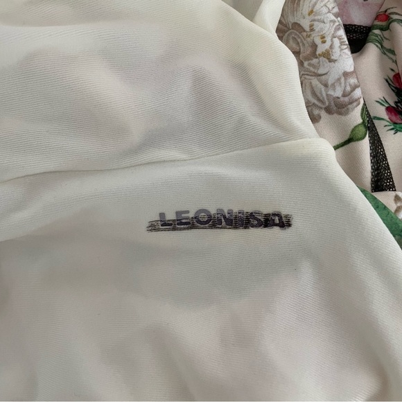 New! Leonisa shapewear slimming pink floral one piece swimsuit 37778 - Picture 6 of 10